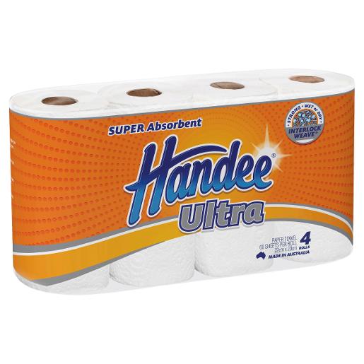 ULTRA PAPER TOWELS 2PLY WHITE 4S