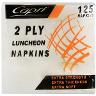 LUNCHEON NAPKINS WHITE 2PLY 125S